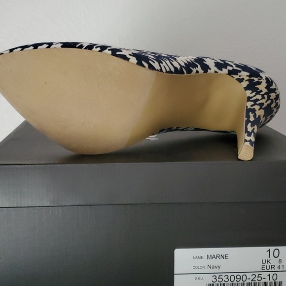 JustFab Marne Navy Pump size 10 - Picture 3 of 5
